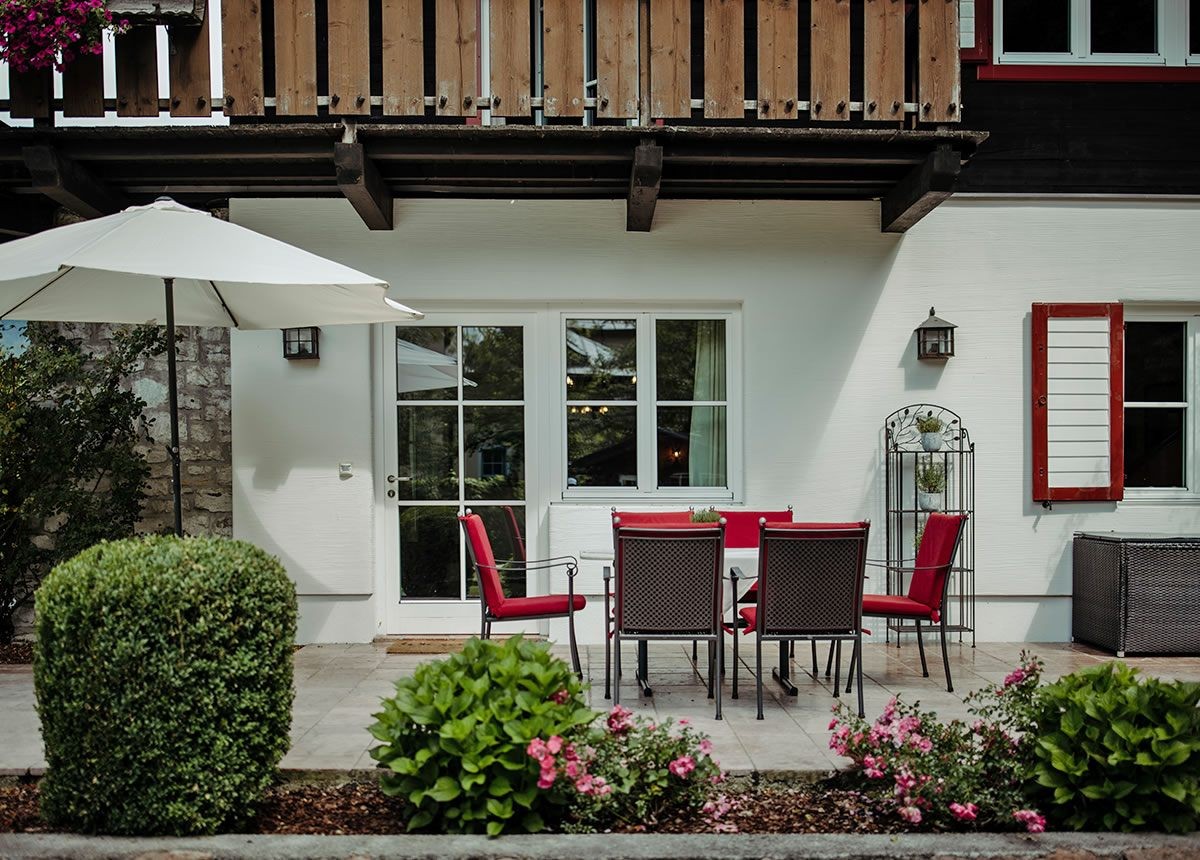 Blick auf die Terrasse