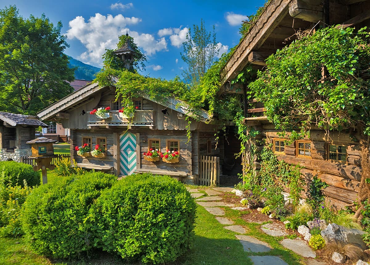 Spielhütte im Garten