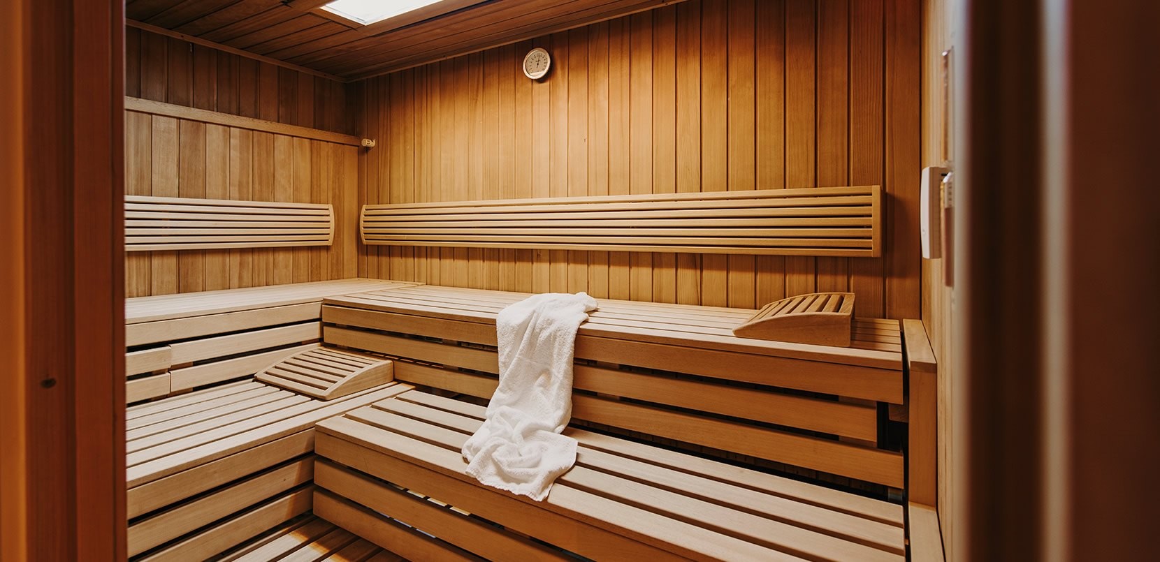 Finnische Sauna im Wellnessbereich