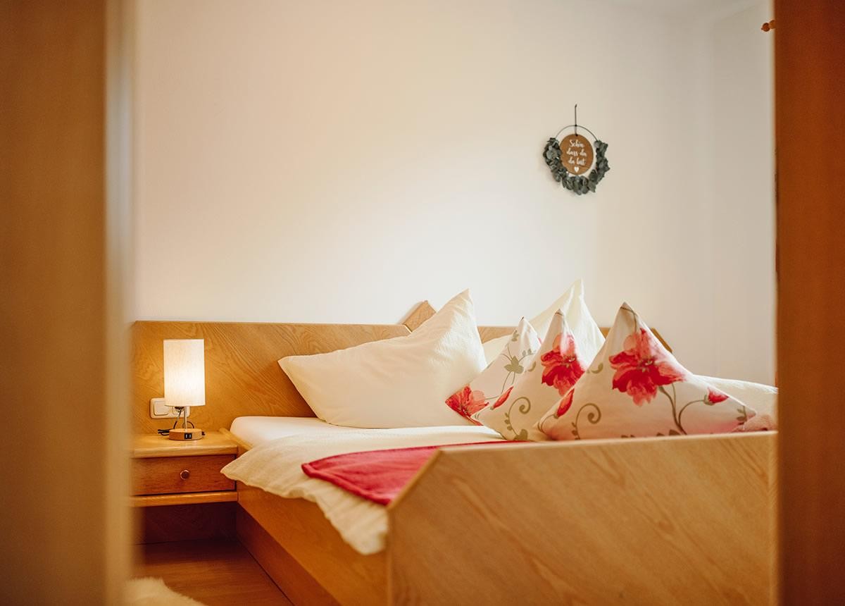 Blick ins Schlafzimmer