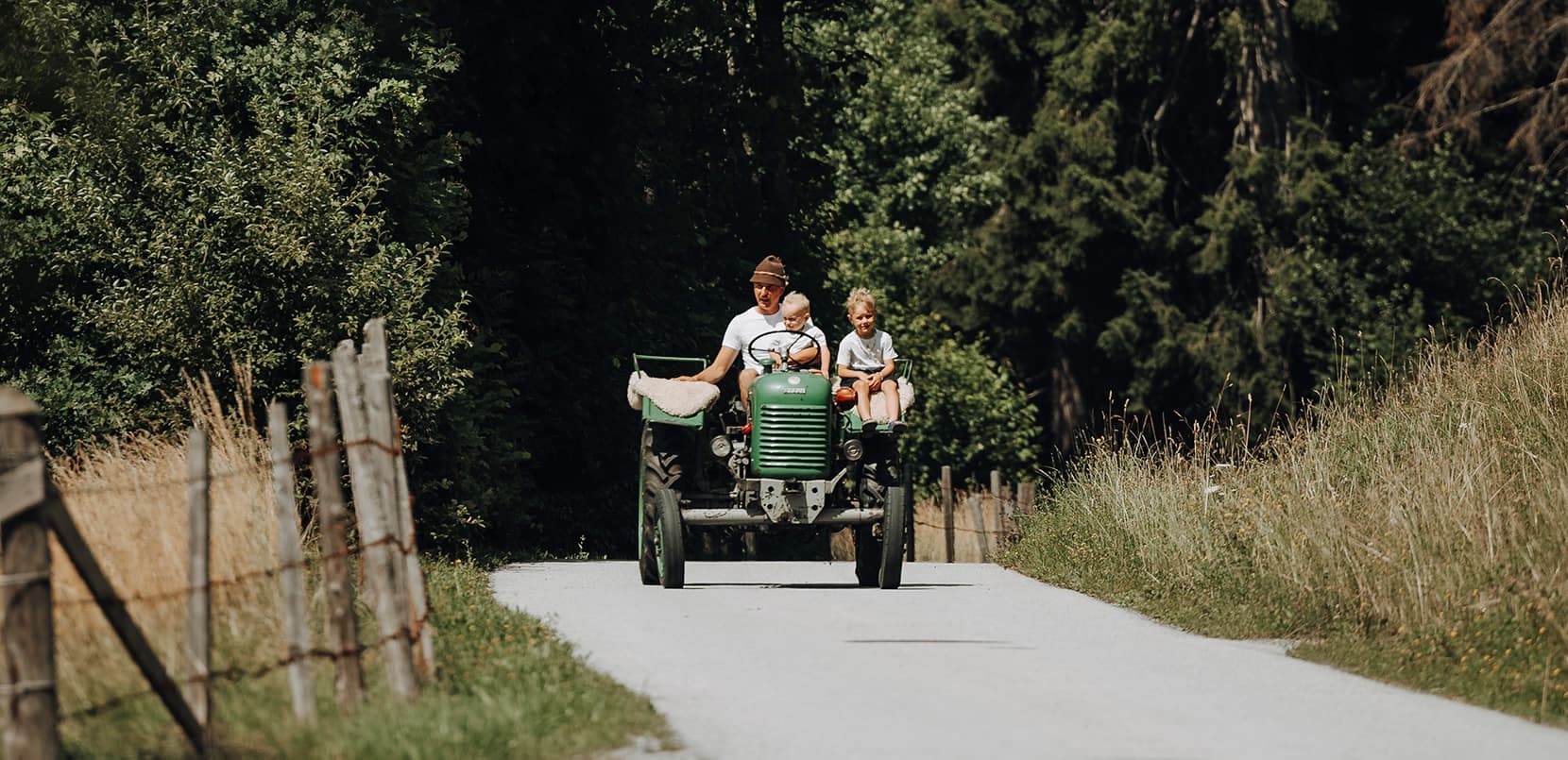 Ausfahrt mit dem Traktor