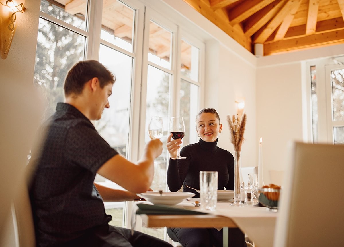 Weinbegleitung beim Abendessen