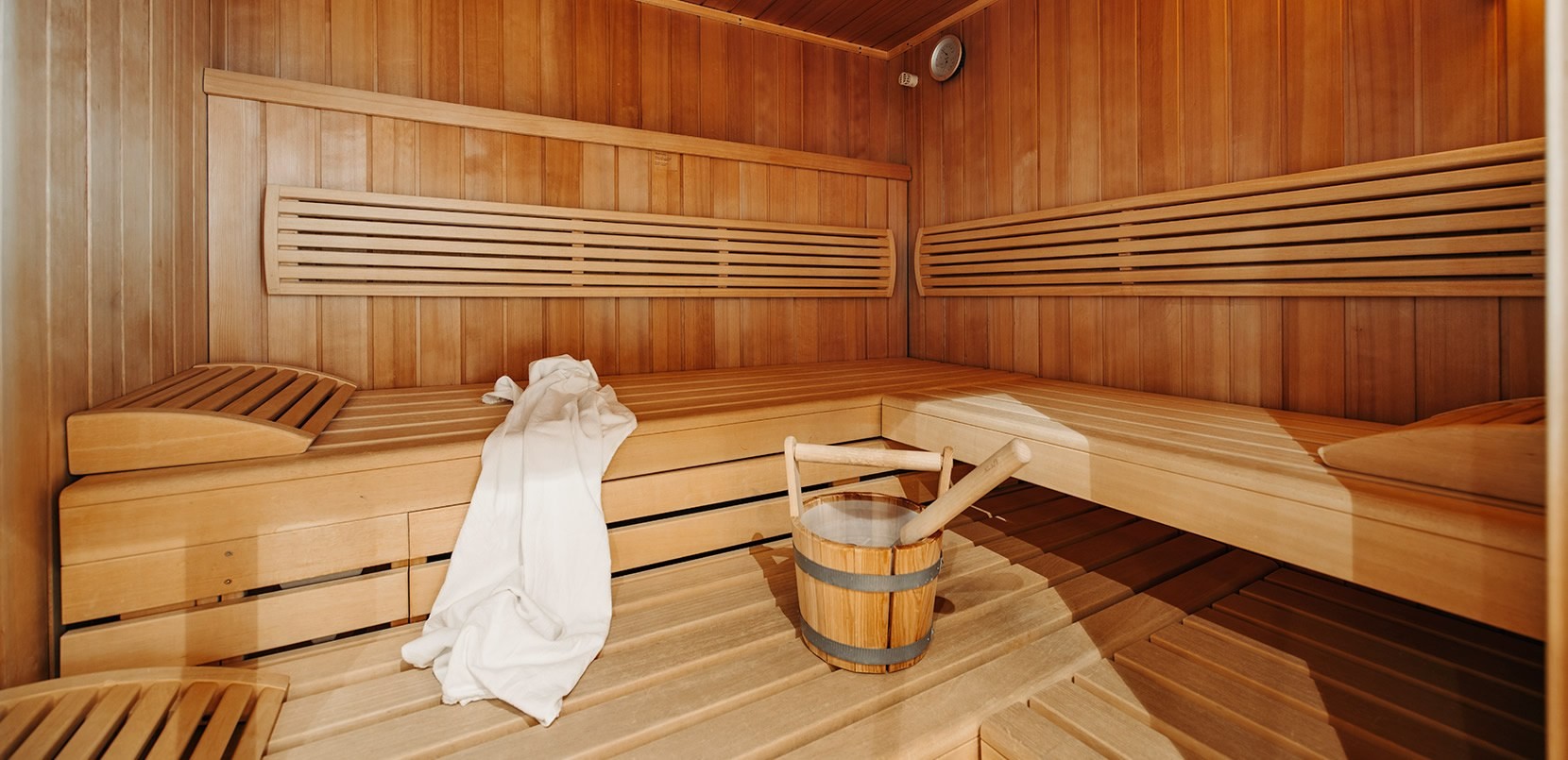 Finnische Sauna im Wellnessbereich