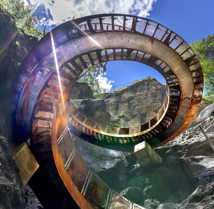Helixtreppe in der Liechtensteinklamm